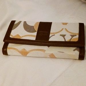 Coach wallet with checkbook holder